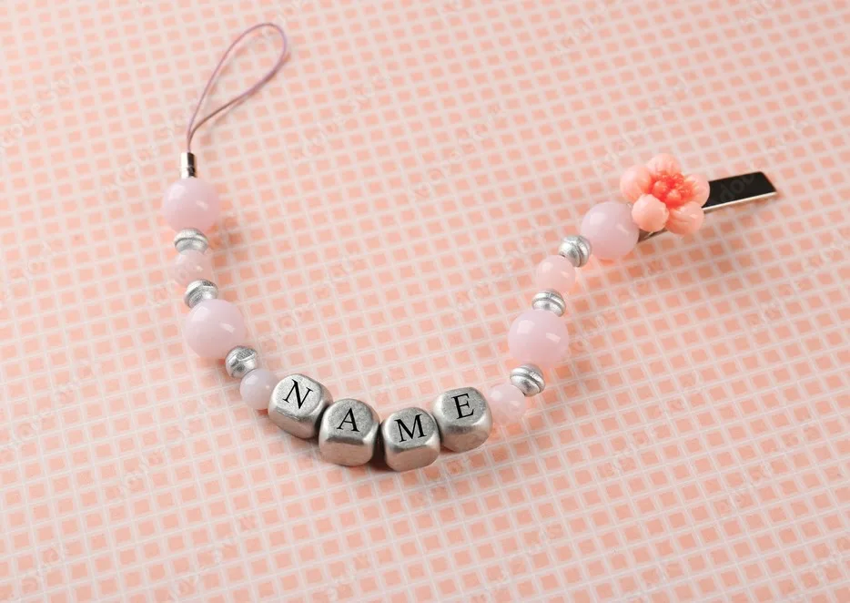 Personalized Pacifier Clip for Baby Girl